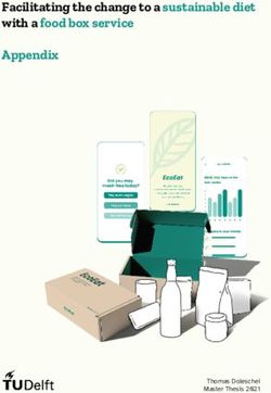 Facilitating the change to a sustainable diet with a food box service Appendix - Thomas Doleschel Master Thesis 2021