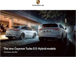 The new Cayenne Turbo S E-Hybrid models - Performance, electri ed - Dr. Ing. hc F ...