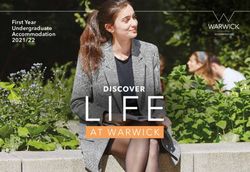 AT WARWICK - First Year Undergraduate Accommodation 2021/22 - University of ...