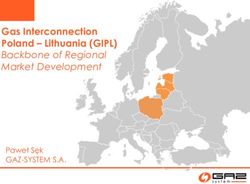 Gas Interconnection Poland - Lithuania (GIPL) Backbone of Regional Market Development - Paweł Sęk GAZ-SYSTEM S.A.