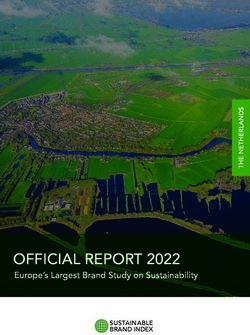 OFFICIAL REPO RT 2022 - Europe's Largest Brand Study on Sustainability SUSTAINABLE BRAND INDEX - Ranking The Brands