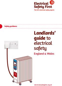 Landlords' guide to electrical safety England & Wales - Safety guidance - Electrical ...