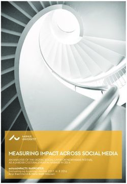 MEASURING IMPACT ACROSS SOCIAL MEDIA - Projects