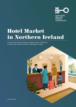 Hotel Market in Northern Ireland - A report from the Northern Ireland Hotels Federation on the hotel market and the challenges it faces - LoveBelfast