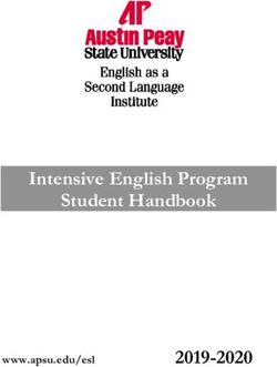 Intensive English Program Student Handbook 2019-2020