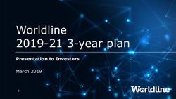 Worldline 2019-21 3-year plan - Presentation to Investors March 2019