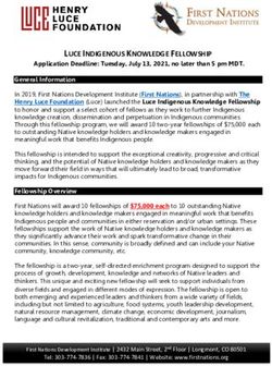 LUCE INDIGENOUS KNOWLEDGE FELLOWSHIP - First ...
