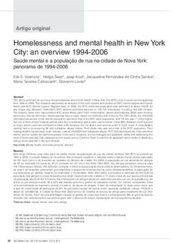 Homelessness and mental health in New York City: an overview 1994-2006