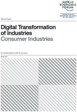 Digital Transformation of Industries Consumer Industries - White Paper In collaboration with Accenture - World ...