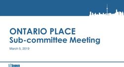 ONTARIO PLACE Sub-committee Meeting - March 5, 2019 - City of Toronto