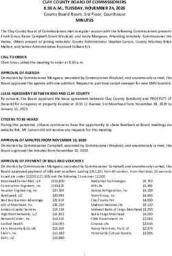 CLAY COUNTY BOARD OF COMMISSIONERS 8:30 A.M., TUESDAY, NOVEMBER 24, 2020