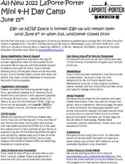 MINI 4-H DAY CAMP ALL-NEW 2022 LAPORTE-PORTER - PURDUE EXTENSION