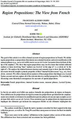 Region Prepositions: The View from French