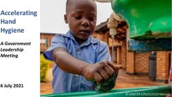Accelerating Hand Hygiene - A Government Leadership Meeting 6 July 2021 - The Global Handwashing ...
