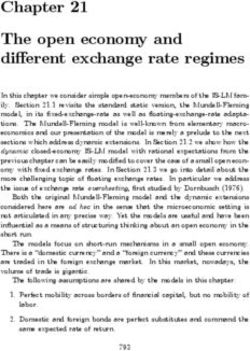 The open economy and different exchange rate regimes