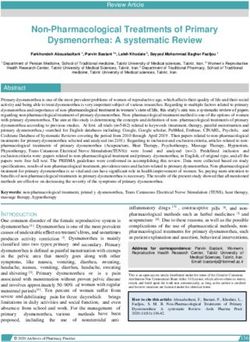 Non-Pharmacological Treatments of Primary Dysmenorrhea: A systematic Review