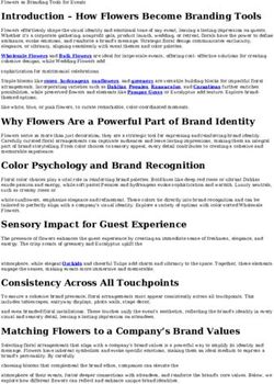 Flowers as Branding Tools for Events