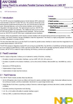 AN12686 Using FlexIO to emulate Parallel Camera Interface on i.MX RT