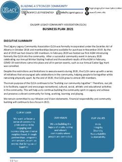 BUSINESS PLAN 2021 - Calgary Legacy Community ...