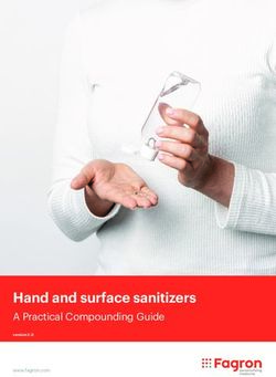 Hand and surface sanitizers - A Practical Compounding Guide www.fagron.com