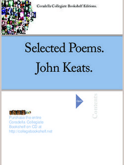 Selected Poems. John Keats - Purchase the entire Coradella Collegiate Bookshelf on CD