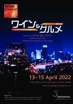13 15 April 2022 TOKYO BIG SIGHT EAST HALLS, TOKYO, JAPAN - Wine & Gourmet Japan