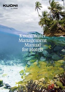 Kuoni Water Management Manual for Hotels