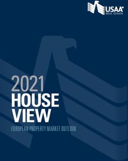 2021 HOUSE VIEW EUROPEAN PROPERTY MARKET OUTLOOK - USAA Real Estate