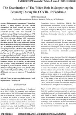 The Examination of The Wife's Role in Supporting the Economy During the COVID-19 Pandemic