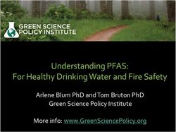 UNDERSTANDING PFAS: FOR HEALTHY DRINKING WATER AND FIRE SAFETY - ARLENE BLUM PHD AND TOM BRUTON PHD GREEN SCIENCE POLICY INSTITUTE MORE INFO: ...