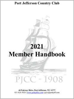 Member Handbook 2021 - Port Jefferson Country Club - 44 Fairway Drive, Port Jefferson, NY 11777