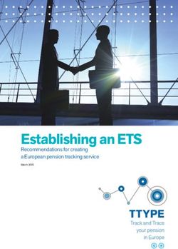 Establishing an ETS Recommendations for creating a European pension tracking service - Europa EU
