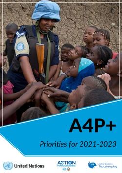 A4P+ Priorities for 2021-2023 - United Nations Peacekeeping