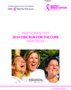 PARTICIPANT KIT 2014 CIBC RUN FOR THE CURE MONTREAL - www.rubanrose.org/run