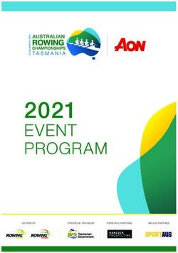 2021 EVENT PROGRAM - Rowing Australia