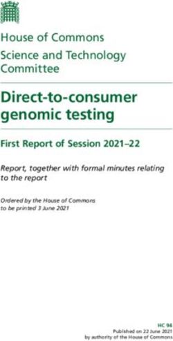 Direct-to-consumer genomic testing - House of Commons Science and Technology Committee - Committees