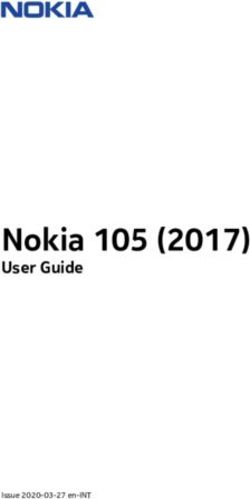 Nokia 105 (2017) User Guide - Nokia Corporation