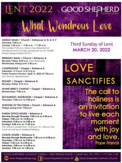 LOVE The call to holiness is an invitation to live each moment with joy and love - Church of the Good Shepherd