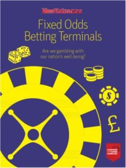 Fixed Odds Betting Terminals - Are we gambling with our nation's well-being? - New Statesman