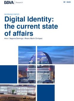 Digital Identity: the current state of affairs - WORKING PAPER No. 18/01 - BBVA Research