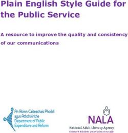 Plain English Style Guide for the Public Service - A resource to improve the quality and consistency of our communications - Our Public ...