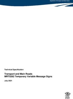 Transport and Main Roads MRTS262 Temporary Variable Message Signs - Technical Specification