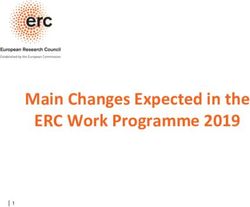 Main Changes Expected in the ERC Work Programme 2019 - European ...
