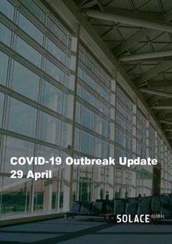 COVID-19 Outbreak Update 29 April - Solace Global