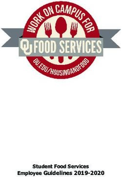 Employee Guidelines 2019-2020 - Student Food Services - University of Oklahoma