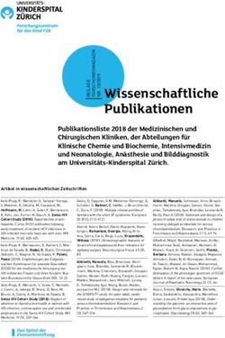 Wissenschaftliche Publikationen - Kinderspital Z&uuml;rich