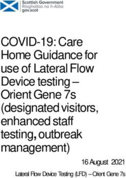 COVID-19: Care Home Guidance for use of Lateral Flow Device testing - Orient Gene 7s designated visitors, enhanced staff testing, outbreak ...