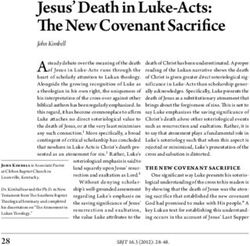 Jesus' Death in Luke-Acts: The New Covenant Sacrifice