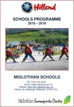 SCHOOLS PROGRAMME - MIDLOTHIAN SCHOOLS 2018 - 2019 - TEL: 0131 445 4433 Email: Website ...