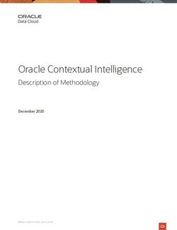 Oracle Contextual Intelligence - Description of Methodology December 2020 - Grapeshot